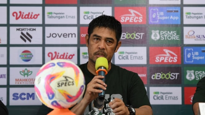 Pelatih PSMS Medan, Nil Maizar.