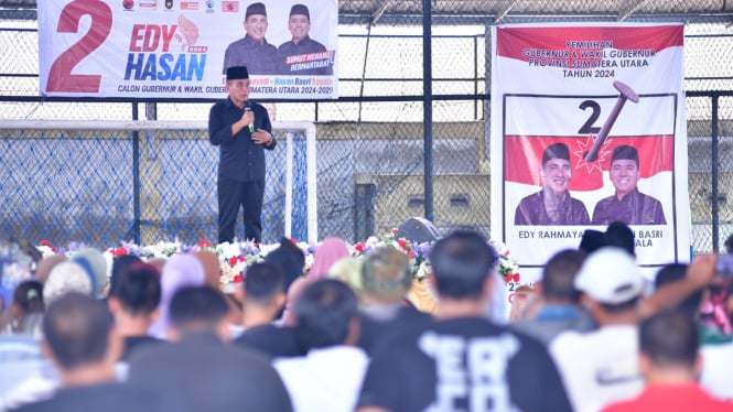 Calon Gubernur Sumut nomor urut 2, Edy Rahmayadi.