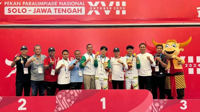 Atlet taekwondo NPC Sumut raih emas Peparnas 2024.