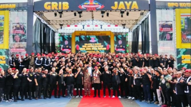 Pelantikan DPC GRIB Jaya Kota Medan periode 2024-2029.