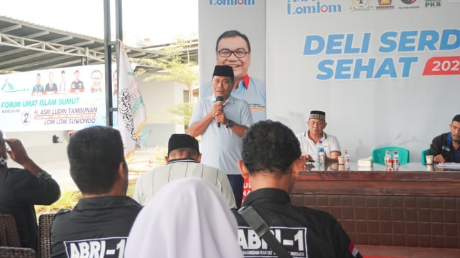 Calon Wakil Bupati Deliserdang nomor urut 2, Lom Lom Suwondo.