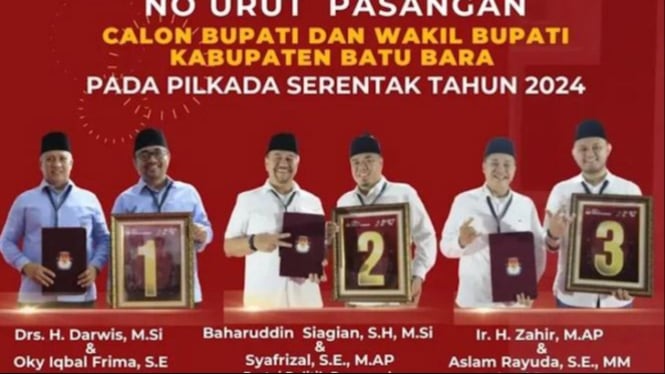 Paslon Bupati dan Wakil Bupati Kabupaten Batubara.