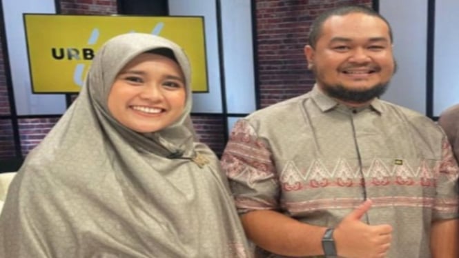 Elsa Maharani bersama suaminya, Fajri Gufran Zainal.