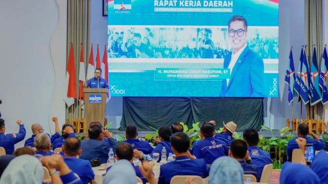 Rakerda dan Rapimda DPD Partai Demokrat Sumut tahun 2024.