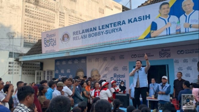 Relawan Lentera Kasih sosialisasikan visi misi Paslon Gubernur dan Wakil Gubernur Sumut, Bobby Nasution-Surya.