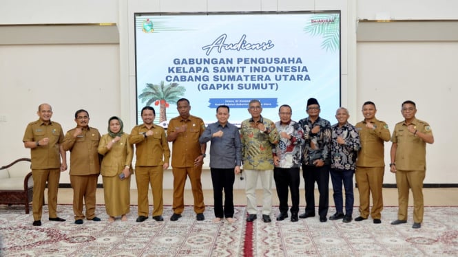 Pemprov Sumut gelar pertemuan dengan GAPKI Sumut.