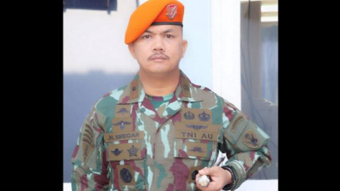 Komandan Batalyon 469 Kopasgat Lanud Suwondo, Mayor Jhon Herriansyah Siregar.