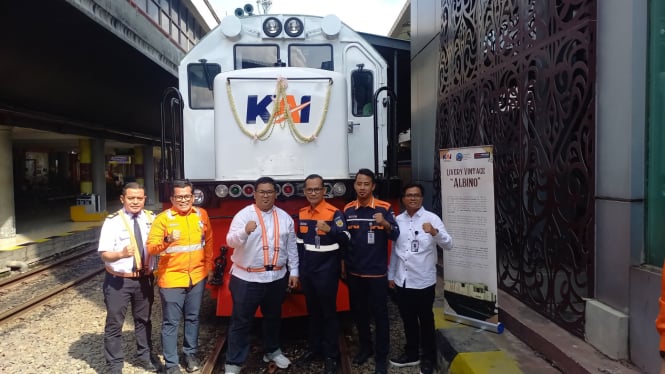 Launching Vintage Livery 'Albino' di Stasiun Medan.