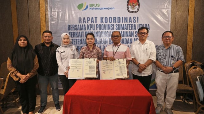 BPJS Ketenagakerjaan lindungi 30.000 petugas Ad-Hoc KPU Medan di Pilkada 2024.