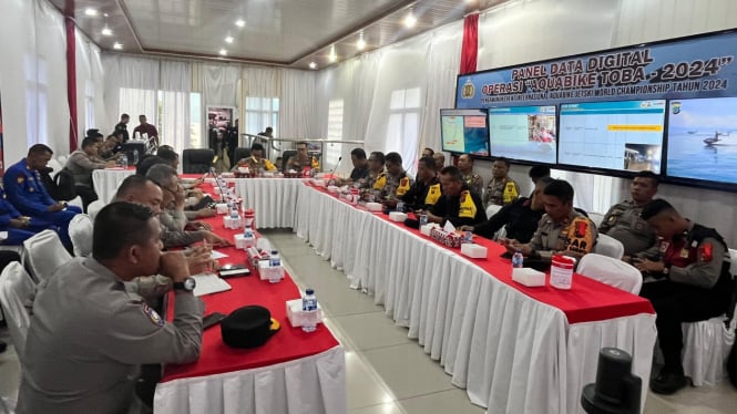 Polda Sumut Siagakan Command Center di Venue Aquabike 2024.