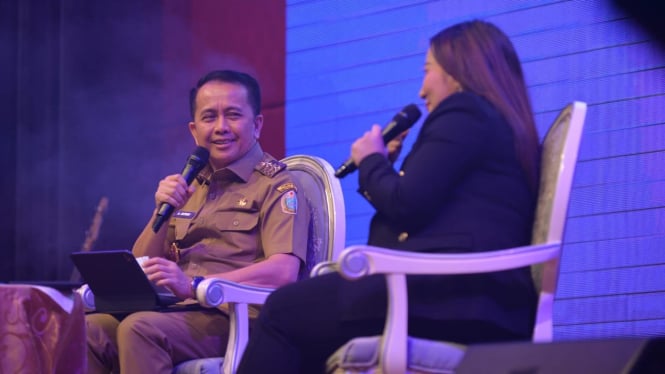 Pj Gubernur Sumut, Agus Fatoni membuka Sumut Inspiring Teacher 2024.