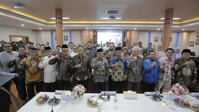 Mendikdasmen RI, Prof.Dr.Abdul Mu'ti, MEd saat berkunjung ke Kampus UMSU.