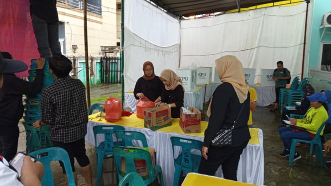 TPS 44, tempat Edy Rahmayadi mencoblos di Kecamatan Medan Johor, Kota Medan.