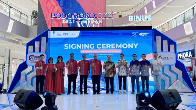 Podomoro City Deli Medan jalin kerjasama strategis bersama BINUS University.