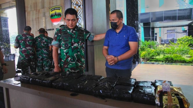 Kodam 1 Bukit Barisan ungkap penyelundupan sabu 20 kg.