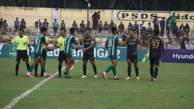 Laga PSMS Medan melawan Sriwijaya FC di Stadion Baharoeddin Siregar.