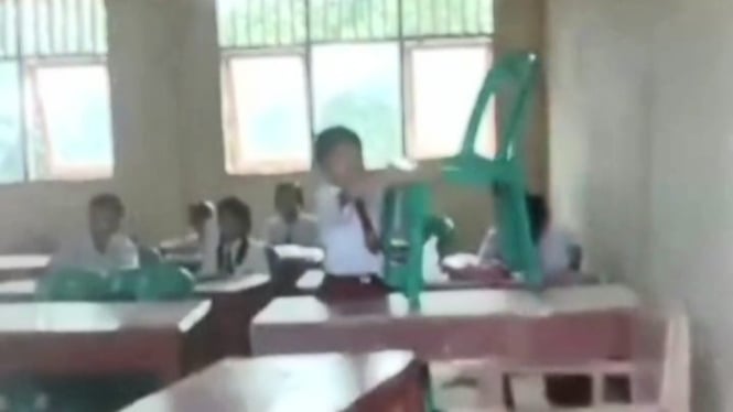 Sekolah SD di Kabupaten Nias, yang viral gurunya tidak ada yang masuk.