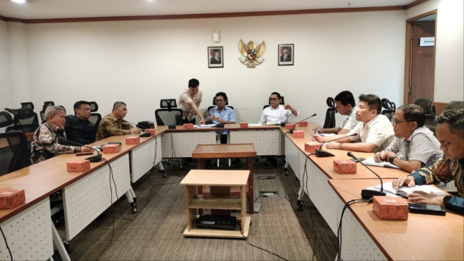 Komisi D DPRD Sumut saat menggelar rapat di Gedung DPRD Sumut.