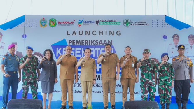 Launching Pemeriksaan Kesehatan Gratis di UPT Puskesmas PB Selayang II, Kota Medan.