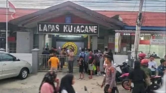 Lapas Kutacane usai puluhan napi kabur.