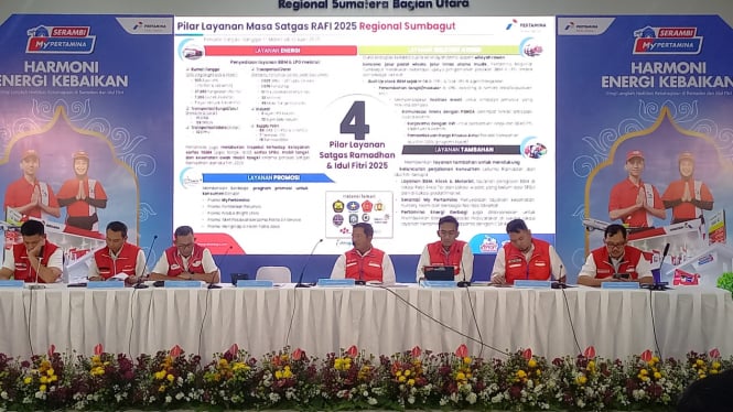 Pertamina Patra Niaga Regional Sumbagut gelar konferensi pers Satgas RAFI 2025.