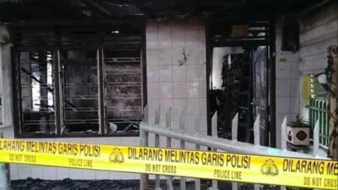 Rumah terbakar menewaskan 2 orang di Kota Medan.