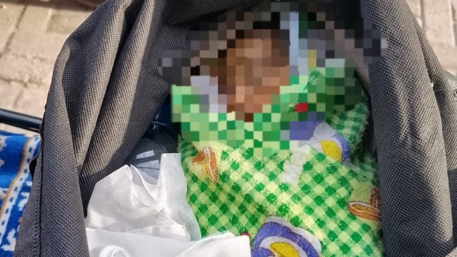 Paket tas berisi mayat bayi dikirim ojol.