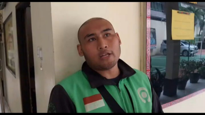 Driver Ojol, M Yusuf Ansari yang mengantarkan paket tas berisi mayat bayi.