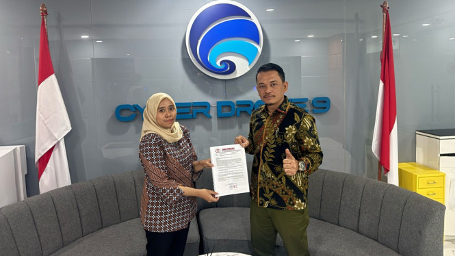 Ketua Umum Jaga Marwah, Edison Tamba laporkan konten negatif terhadap Kejagung ke Kemenkomdigi.