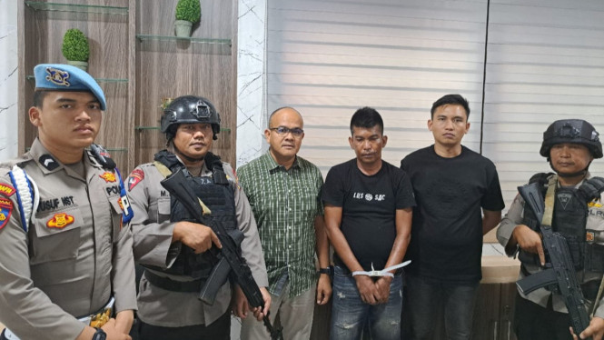 Salah satu pelaku pembacokan Jaksa Kejari Deliserdang ditangkap.