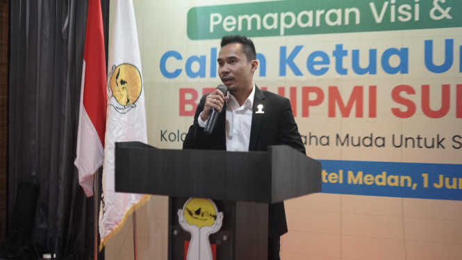 Calon Ketua Umum BPD HIPMI Sumut periode 2025–2028, Dian Iskandar Nasution atau disapa Cliffrs.