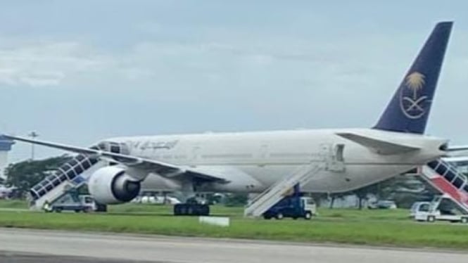 Pesawat Saudi Arabian Airlines.