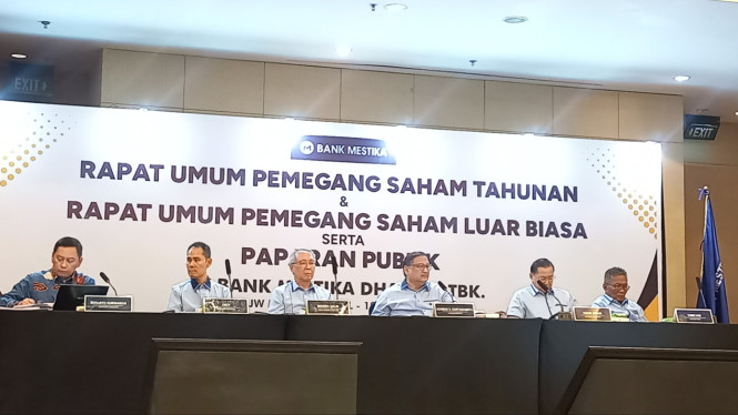 Bank Mestika gelar konfrensi pers RUPST dan RUPSLB.