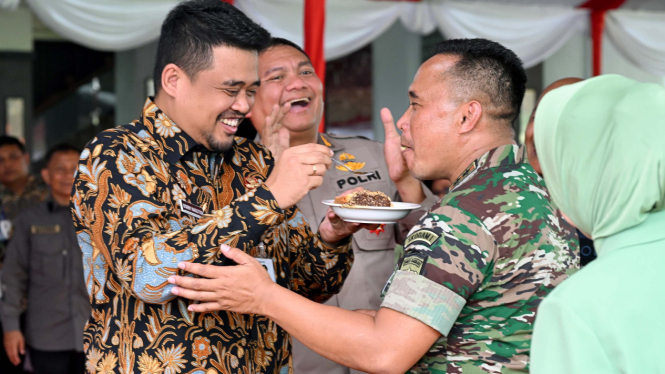 Gubernur Sumut, Bobby Nasution.dan Pangdam I BB, Mayjen Rio Firdianto.