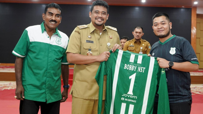Gubernur Sumut, Bobby Nasution bertemu pengurus PSMS.