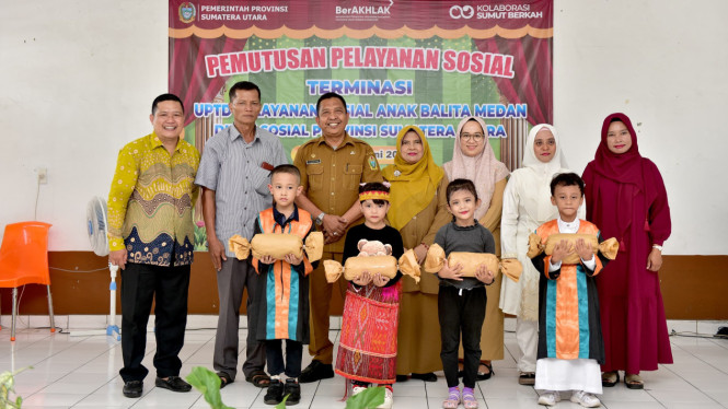 Kegiatan Wisuda 31 Anak PPKS Dinas Sosial Sumut.