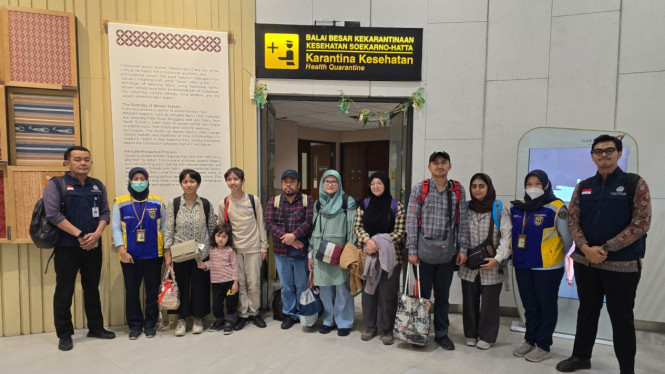 Proses pemulangan WNI dari Iran.