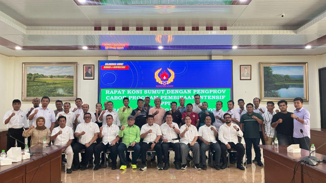 KONI Sumut gelar rapat konsultasi pengurus pengprov peserta PPI.