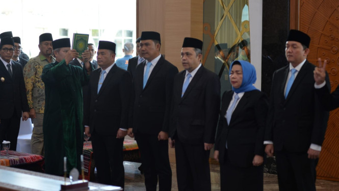 Gubernur Sumut, Bobby Nasution lantik 6 pejabat eselon II.