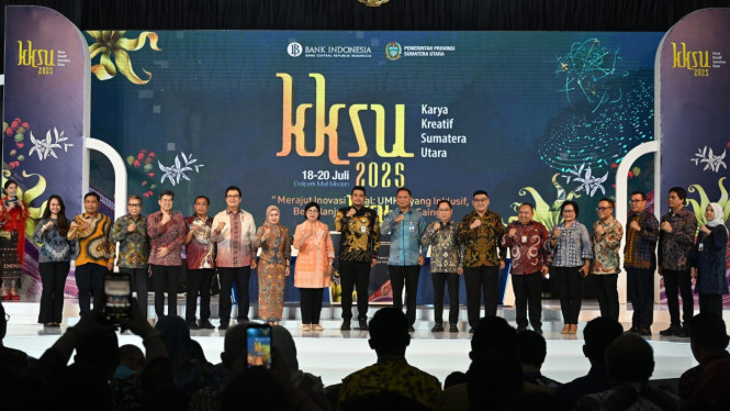 Gubernur Sumut, Bobby Nasution di acara KKSU 2025.