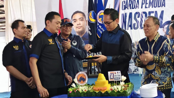 Walikota Medan, Rico Waas hadiri HUT Garda Pemuda Nasdem ke-14.