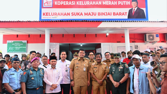 Gubsu, Bobby Nasution resmikan Koperasi Merah Putih di Binjai.