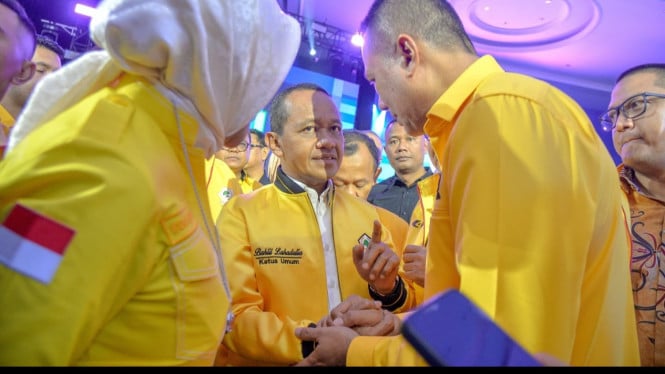 Ketum Golkar, Bahlil Lahadalia dan Musa Rajekshah.