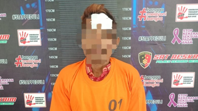 J, pelaku pemerkosaan terhadap neneknya sendiri.