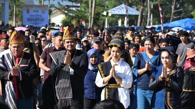 Gubernur Sumut, Bobby Nasution di Kabupaten Pakpak Bharat.