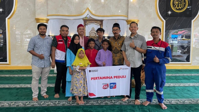 Pertamina Sumbagut salurkan santunan kepada 207 anak yatim.