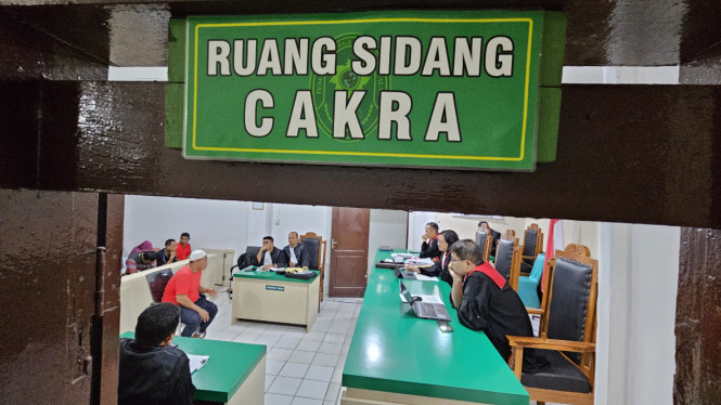 Sidang kasus narkoba, terfakwa Rahmadi di PN Tanjungbalai.