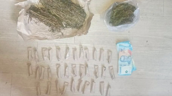 Barang bukti ganja diamankan Polres Pelabuhan Belawan.