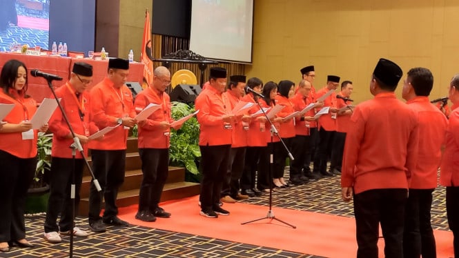 Pelatikan kepengurusan DPD PDIP Sumut periode 2025-2030.
