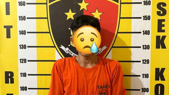 Pelaku Pencurian, SPN saat diamankan polisi.